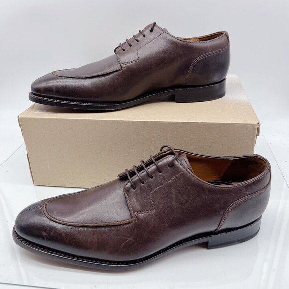 Allen Edmonds Watson Men’s Dress Shoes Split Toe Derby Oxford Brown Leather 12 D - Picture 2 of 12